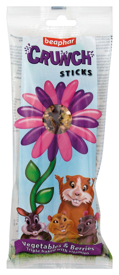 Beaphar Small Animal Crunch Sticks Vegetables & Berries 2pk